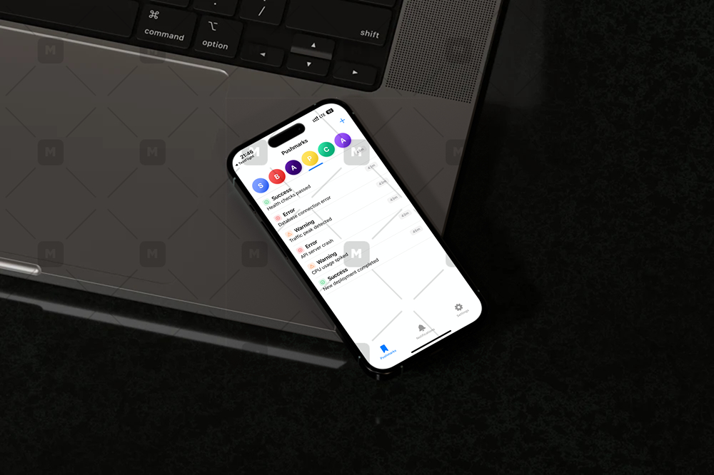 Pushmark Mobile Screenshot
